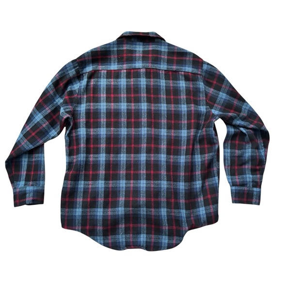 Fieldmaster Vintage Plaid Flannel Shirt Jacket XL Wool Blend Lined USA - Picture 7 of 7